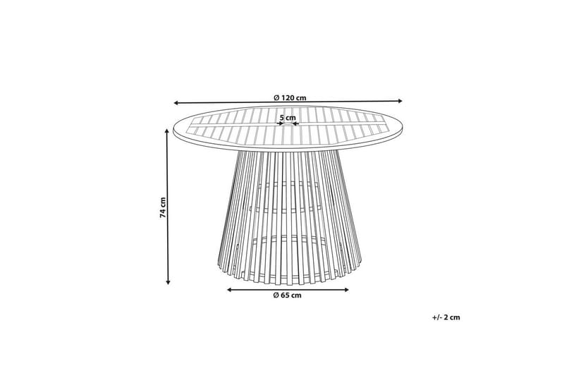 Runt bord Agello - Utemöbler - Trädgårdsbord & Utebord - Matbord ute