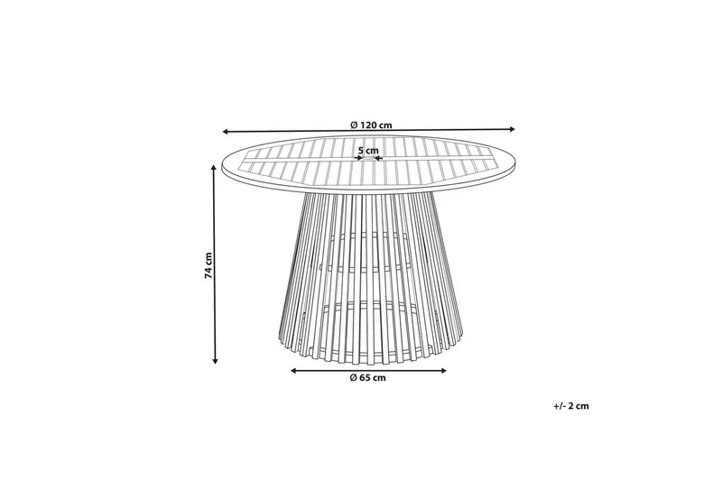 Runt bord Agello - Utemöbler - Trädgårdsbord & Utebord - Matbord ute