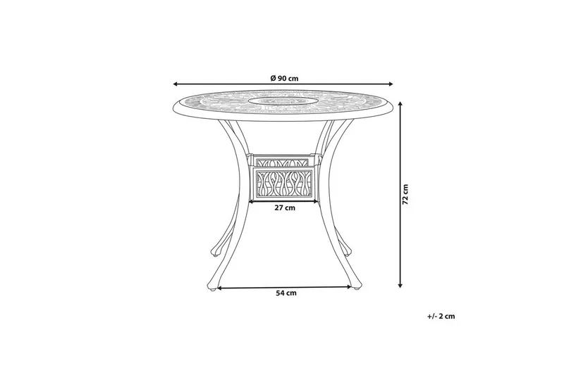 Runt bord Ancona - Utemöbler - Trädgårdsbord & Utebord - Matbord ute