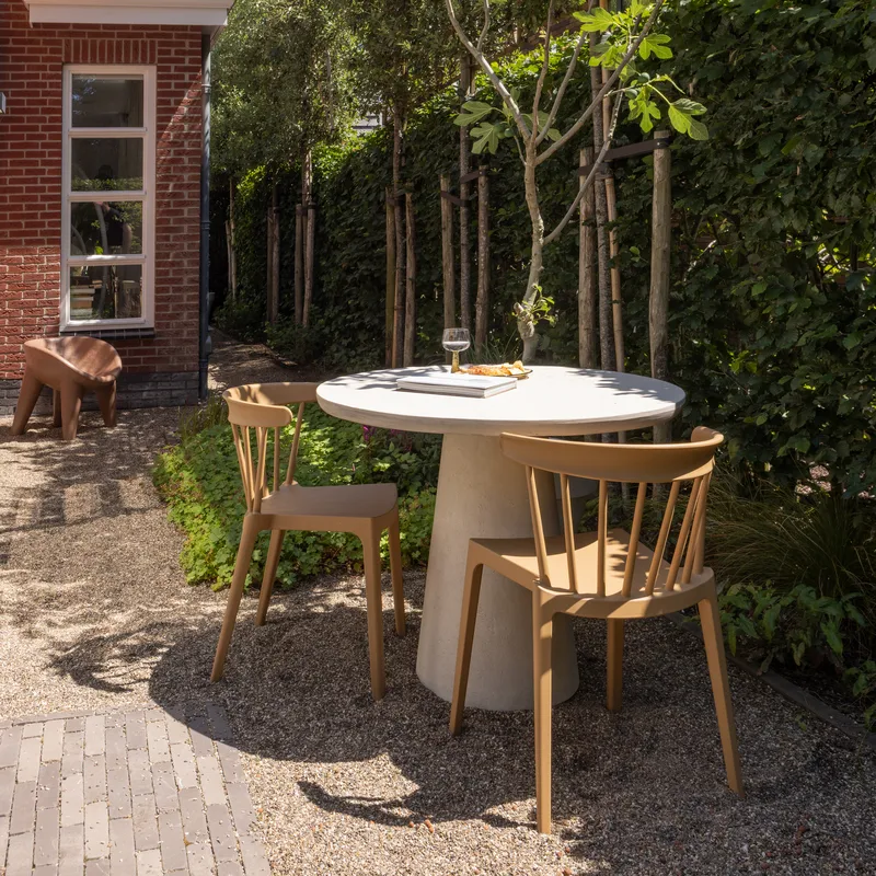 Runt Bord Kevon 100 cm Utomhus - Natur - Utemöbler - Trädgårdsbord & Utebord - Matbord ute