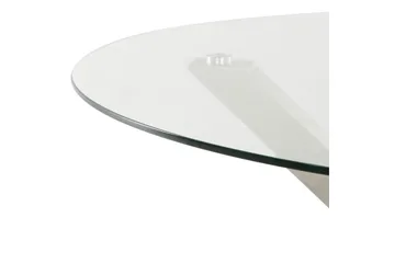 Runt bord Maletto - Silver, Transparent - Utemöbler - Trädgårdsbord & Utebord - Matbord ute