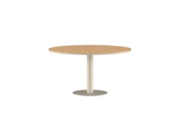 Runt matbord Croft 120 cm Utomhus - Beige - Utemöbler - Trädgårdsbord & Utebord - Matbord ute