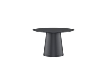 Runt matbord Lanzo 120 cm Utomhus - Svart - Utemöbler - Trädgårdsbord & Utebord - Matbord ute