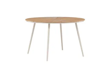San Vito Matbord Utomhus 120 cm - Beige - Utemöbler - Trädgårdsbord & Utebord - Matbord ute