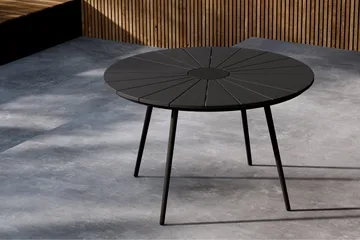 San Vito Matbord Utomhus 120 cm - Svart - Utemöbler - Trädgårdsbord & Utebord - Matbord ute