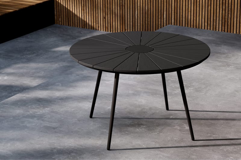 San Vito Matbord Utomhus 120 cm - Svart - Utemöbler - Trädgårdsbord & Utebord - Matbord ute