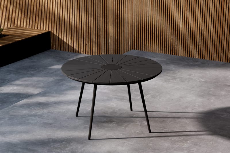 San Vito Matbord Utomhus 120 cm - Svart - Utemöbler - Trädgårdsbord & Utebord - Matbord ute