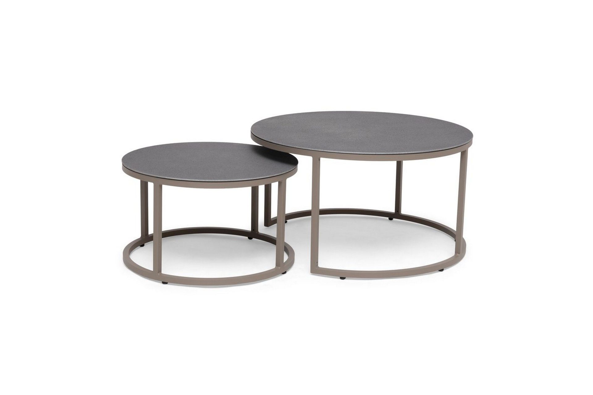 satsutebord hillerstorp jet set rund beige - beige