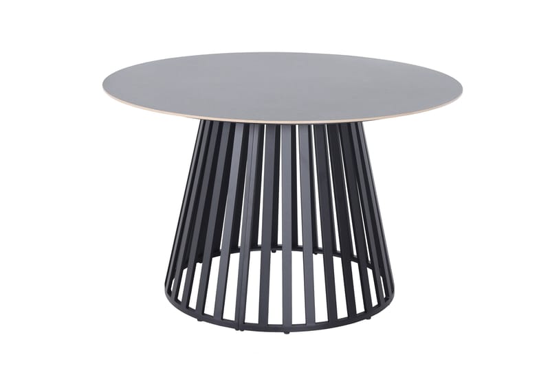 Sensi Runt Matbord utomhus 120 cm i metall, Svart