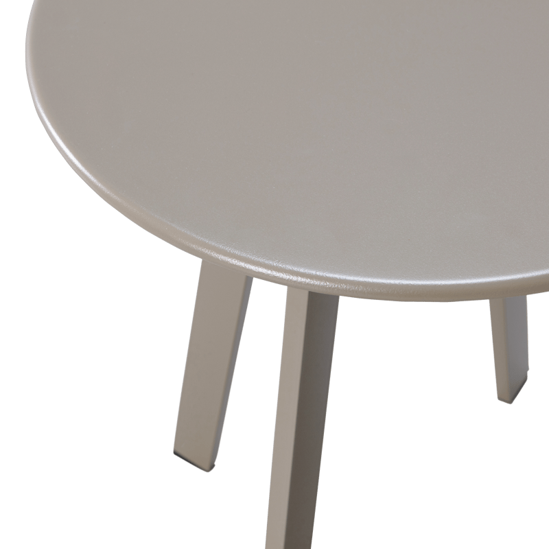 Sidobord Fer 49 cm Rund Utomhus - Sand - Utemöbler - Trädgårdsbord & Utebord - Sidobord utomhus