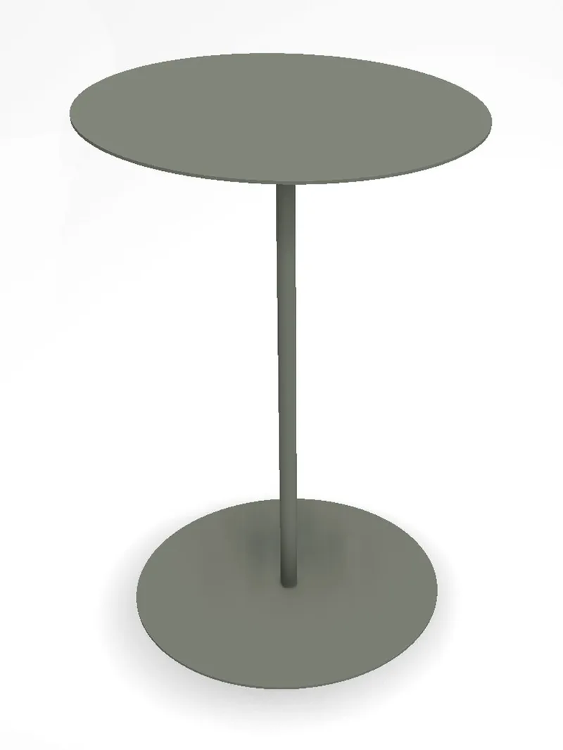 Sidobord Hillerstorp Jet set Ø45x67 cm, Grågrön