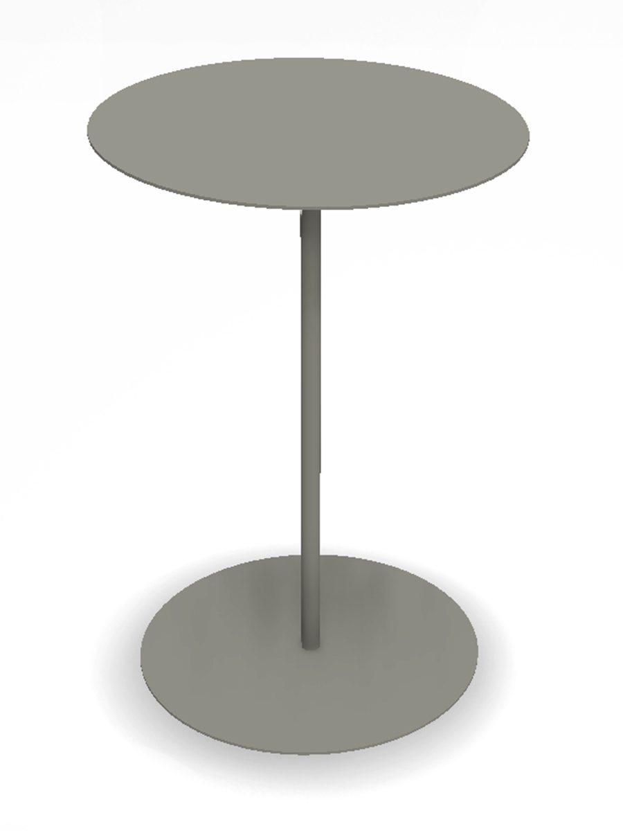 sidobord hillerstorp jet set ø45x67 cm - sand