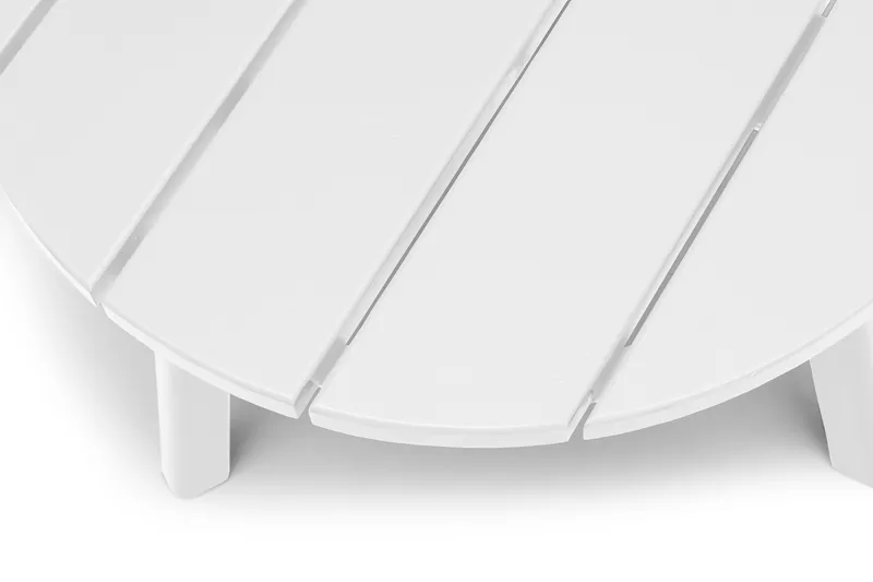 Sidobord Hillerstorp Tennessee Ø50 cm - Vit - Utemöbler - Trädgårdsbord & Utebord - Sidobord utomhus