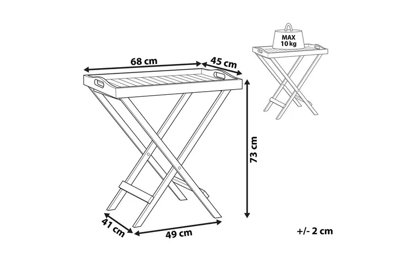 Sidobord Java - Utemöbler - Trädgårdsbord & Utebord - Sidobord utomhus