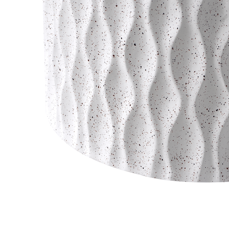 Sidobord utomhus Antelao 37 cm Terrazzoeffekt - Vit - Utemöbler - Trädgårdsbord & Utebord - Sidobord utomhus