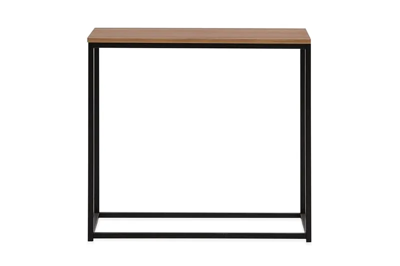 Barreras Avlastningsbord Utomhus och Sidobord Utomhus 80 cm Trä - Brunt/Svart - Utemöbler - Trädgårdsbord & Utebord - Sidobord utomhus