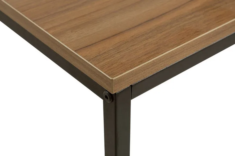 Barreras Avlastningsbord Utomhus och Sidobord Utomhus 80 cm Trä - Brunt/Svart - Utemöbler - Trädgårdsbord & Utebord - Sidobord utomhus