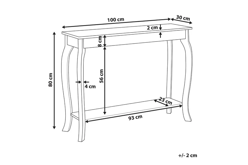 Boldman Avlastningsbord Utomhus och Sidobord Utomhus 100 cm Trä - Svart - Utemöbler - Trädgårdsbord & Utebord - Sidobord utomhus