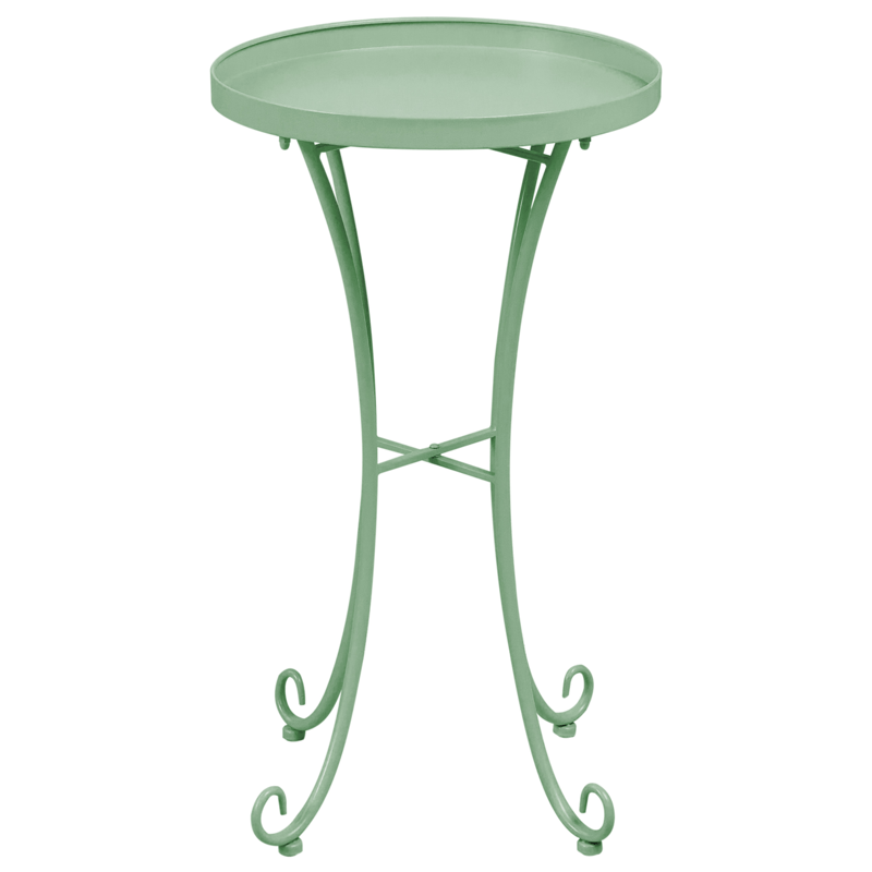Sidobord utomhus Cavinia 40 cm Järn - Grön - Utemöbler - Trädgårdsbord & Utebord - Sidobord utomhus