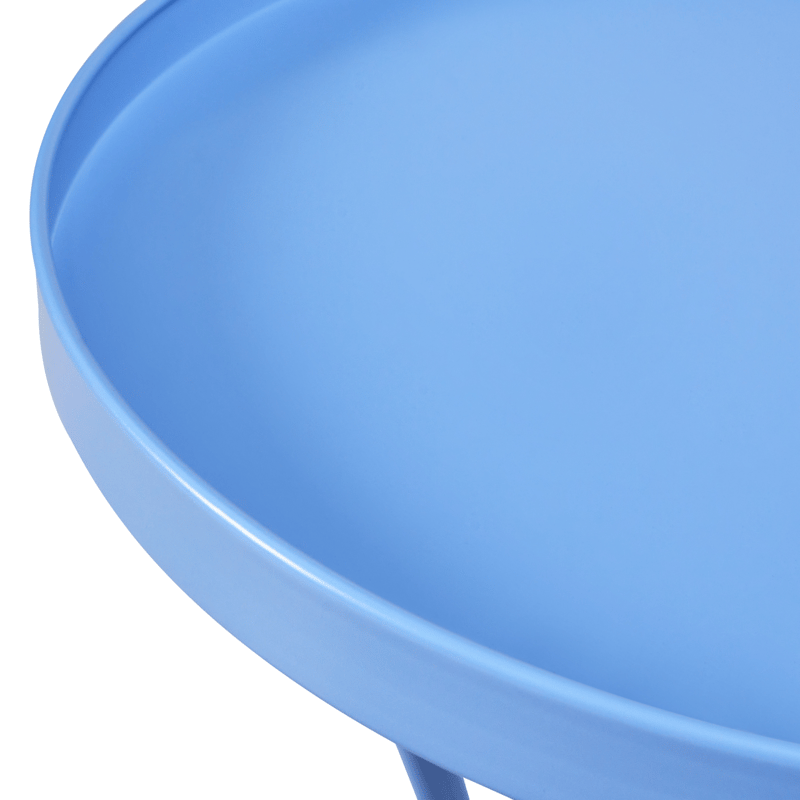 Sidobord utomhus Cavinia 40 cm Järn - Ljusblå - Utemöbler - Trädgårdsbord & Utebord - Sidobord utomhus