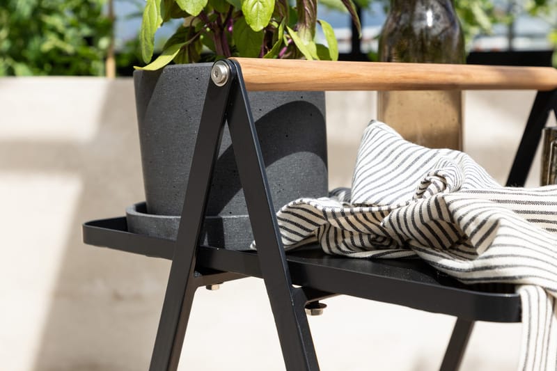 Clarin Sidobord och Avlastningsbord Utomhus 45 cm - Svart - Utemöbler - Trädgårdsbord & Utebord - Sidobord utomhus