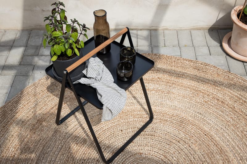 Clarin Sidobord och Avlastningsbord Utomhus 45 cm - Svart - Utemöbler - Trädgårdsbord & Utebord - Sidobord utomhus