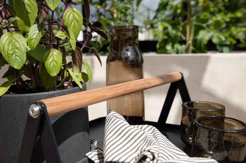 Clarin Sidobord och Avlastningsbord Utomhus 45 cm - Svart - Utemöbler - Trädgårdsbord & Utebord - Sidobord utomhus