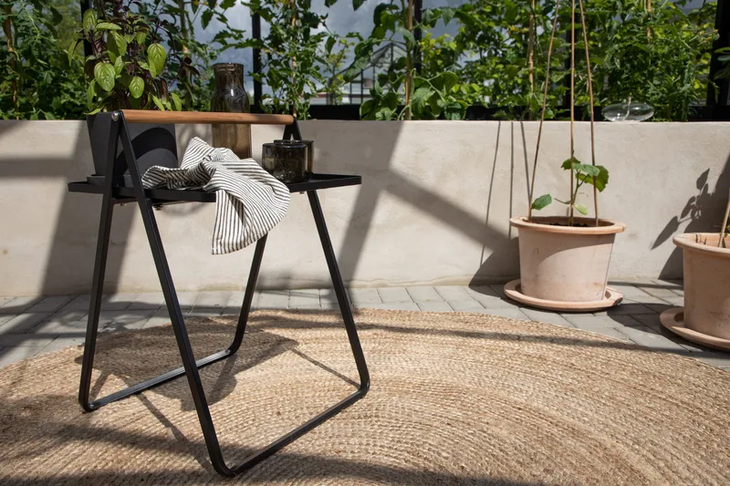 Clarin Sidobord och Avlastningsbord Utomhus 45 cm - Svart - Utemöbler - Trädgårdsbord & Utebord - Sidobord utomhus