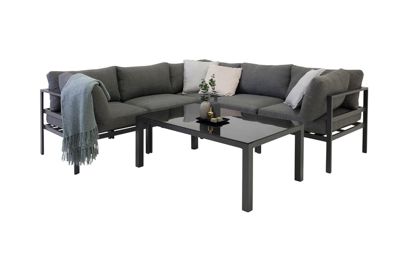 Copacabana Soffbord 120 cm Svart - Venture Home - Utemöbler - Trädgårdsbord & Utebord - Sidobord utomhus