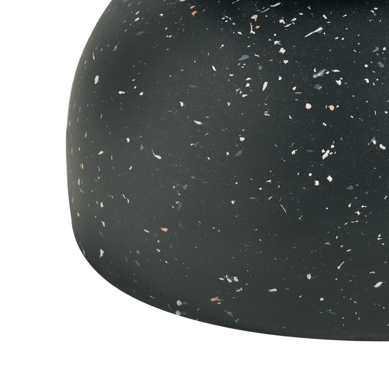 Sidobord utomhus Faliro 37 cm 37 cm Terrazzoeffekt - Svart - Utemöbler - Trädgårdsbord & Utebord - Sidobord utomhus