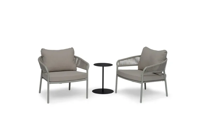 Sidobord Utomhus Hillerstorp Jet Set Ø35x50 cm Svart - Svart - Utemöbler - Trädgårdsbord & Utebord - Sidobord utomhus