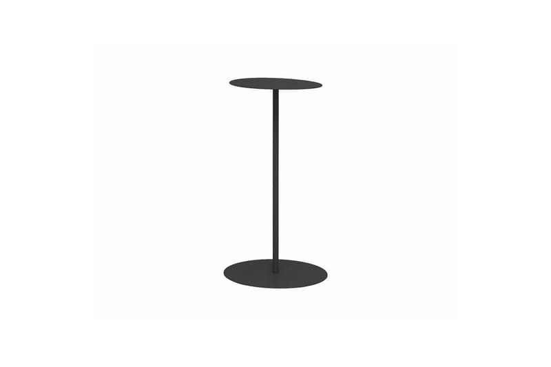Sidobord Utomhus Hillerstorp Jet Set Ø35x74 cm Svart - Svart - Utemöbler - Trädgårdsbord & Utebord - Sidobord utomhus