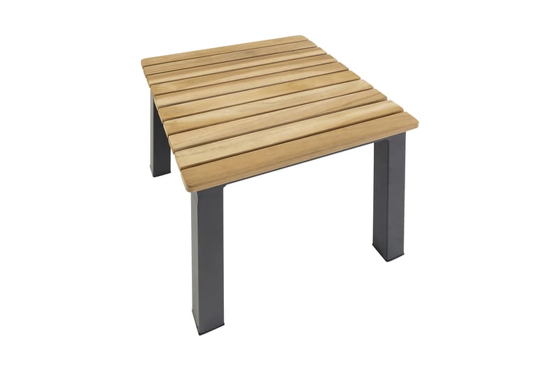 KARIBIB Sidobord Utomhus 40 cm Teak/Svart - Venture Home - Utemöbler - Trädgårdsbord & Utebord - Sidobord utomhus
