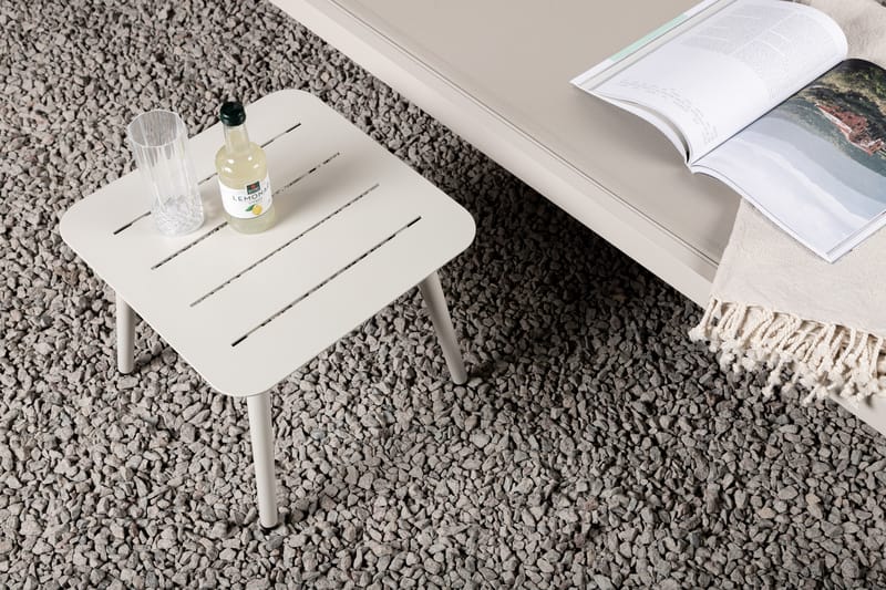 Lina Sidobord Utomhus 40 cm - Beige - Utemöbler - Trädgårdsbord & Utebord - Sidobord utomhus