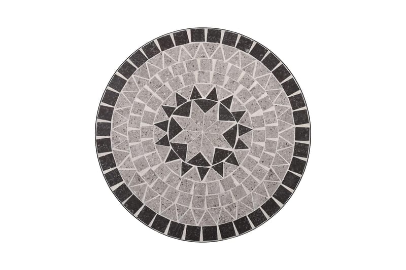 Mosaikbord brun 61 cm keramik - Grå - Utemöbler - Trädgårdsbord & Utebord - Sidobord utomhus