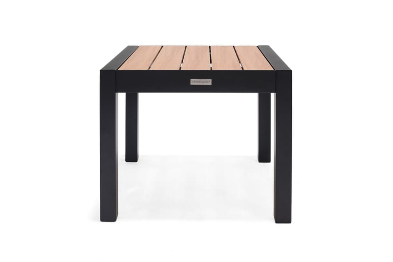 Panama Sidobord och Avlastningsbord Utomhus 50 cm Aluminium - Svart/Brun - Utemöbler - Trädgårdsbord & Utebord - Sidobord utomhus