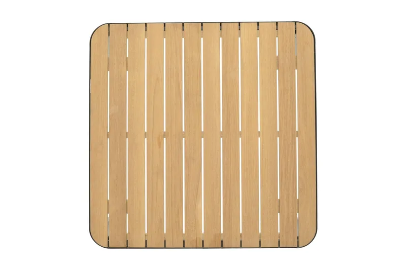 Portals Cafébord och Loungebord 72 cm Teak Trä - Svart - Utemöbler - Trädgårdsbord & Utebord - Sidobord utomhus