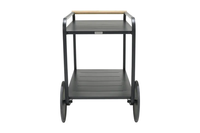 Portals RullUtebord och Serveringsvagn Utomhus 92 cm - Svart - Utemöbler - Trädgårdsbord & Utebord - Sidobord utomhus