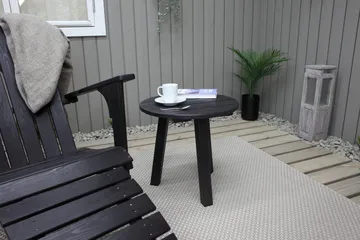 Rolston Sidobord och BlomUtebord Utomhus 50 cm Trä - Blå - Utemöbler - Trädgårdsbord & Utebord - Sidobord utomhus