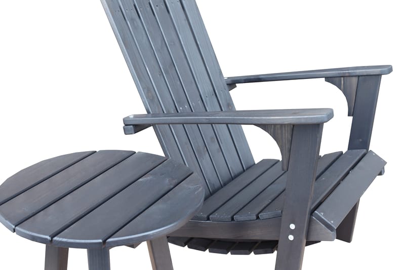 Rolston Sidobord och BlomUtebord Utomhus 50 cm Trä - Blå - Utemöbler - Trädgårdsbord & Utebord - Sidobord utomhus