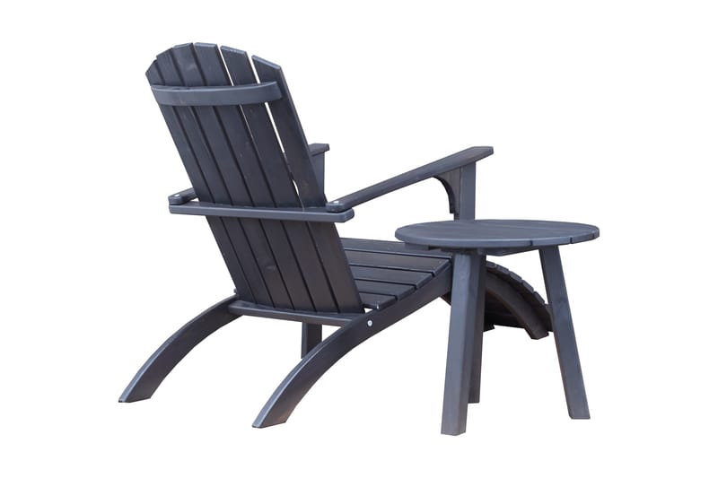 Rolston Sidobord och BlomUtebord Utomhus 50 cm Trä - Blå - Utemöbler - Trädgårdsbord & Utebord - Sidobord utomhus