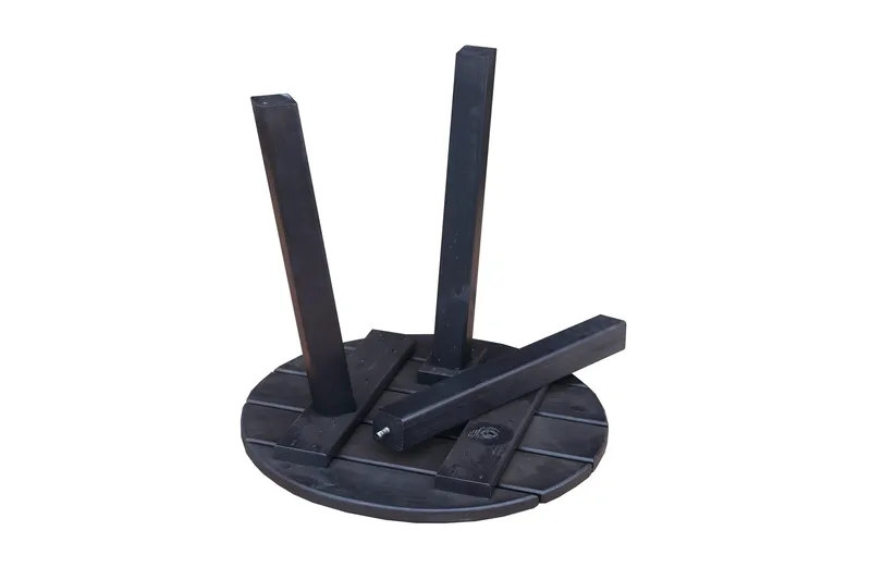 Rolston Sidobord och BlomUtebord Utomhus 50 cm Trä - Blå - Utemöbler - Trädgårdsbord & Utebord - Sidobord utomhus