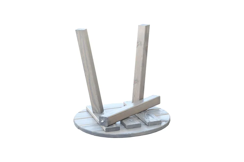 Rolston Sidobord och BlomUtebord Utomhus 50 cm Trä - Grå - Utemöbler - Trädgårdsbord & Utebord - Sidobord utomhus