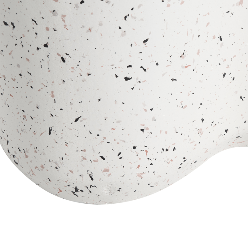 Sidobord utomhus Tellaro 32x37 cm Terrazzoeffekt - Vit - Utemöbler - Trädgårdsbord & Utebord - Sidobord utomhus