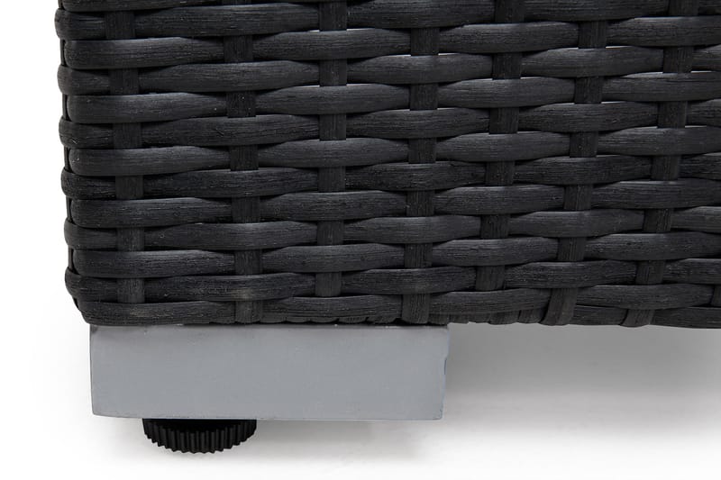 WISCONSIN Divan/Bord Konstrotting/Svart - Hillerstorp - Utemöbler - Trädgårdsbord & Utebord - Sidobord utomhus