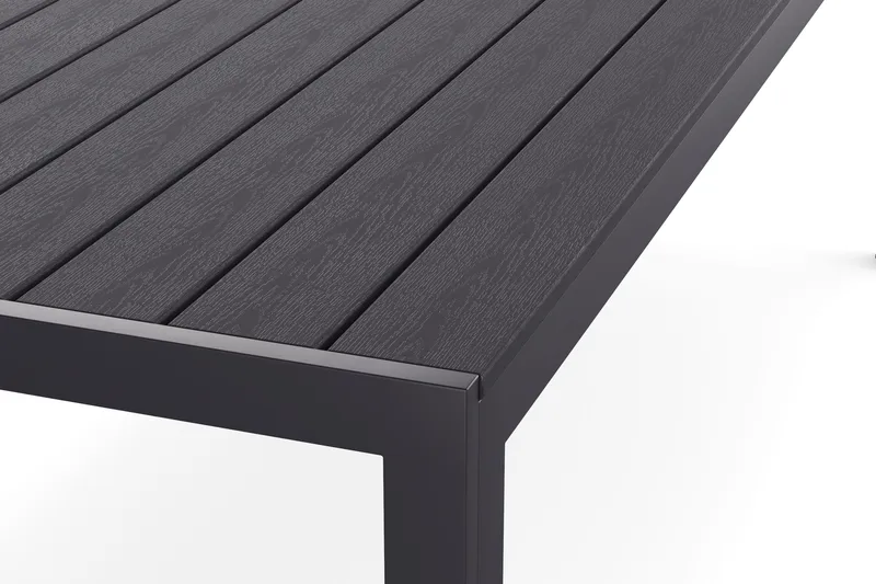 Siri Matbord Utomhus 90x205 cm - Svart - Utemöbler - Trädgårdsbord & Utebord - Matbord ute