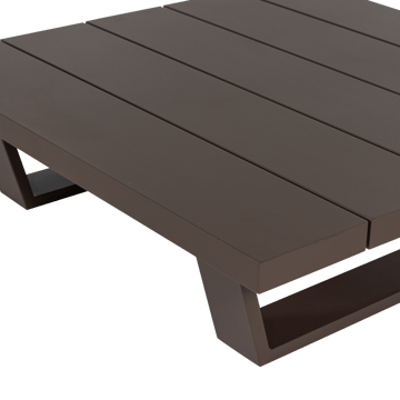Soffbord Bear 87 cm Utomhus - Brun - Utemöbler - Trädgårdsbord & Utebord - Soffbord utomhus & loungebord