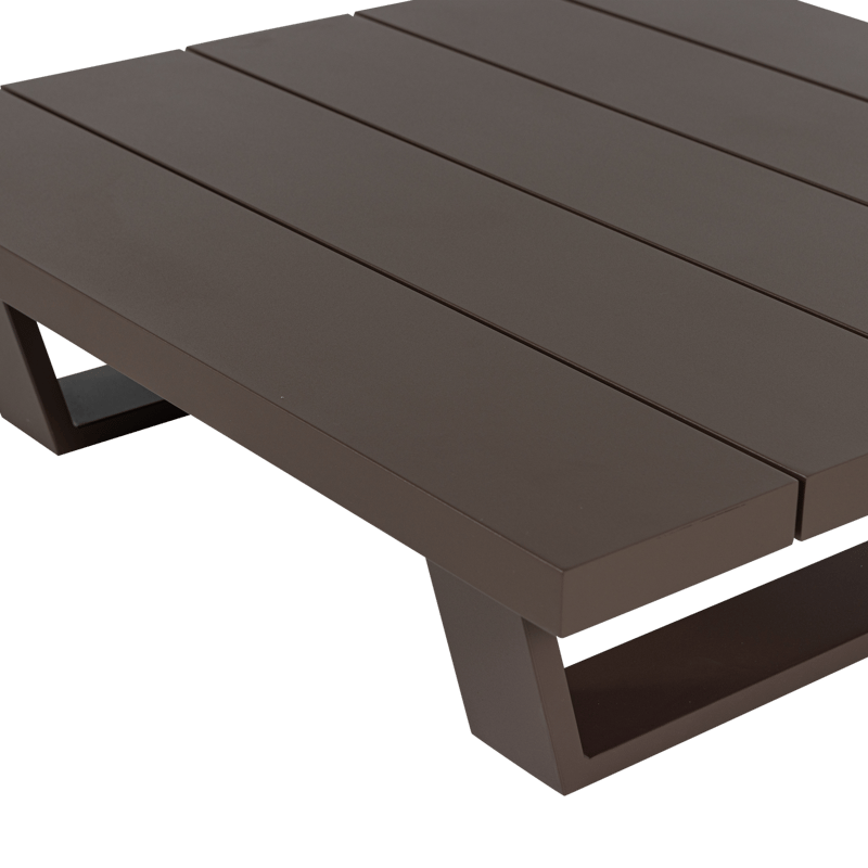 Soffbord Bear 87 cm Utomhus - Brun - Utemöbler - Trädgårdsbord & Utebord - Soffbord utomhus & loungebord