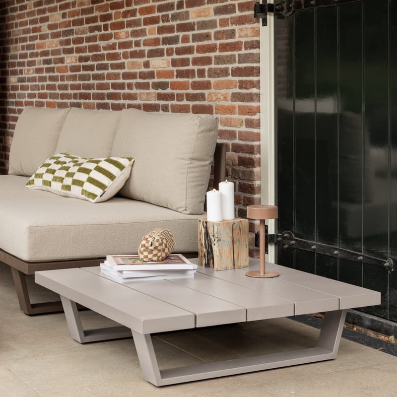 Soffbord Bear 87 cm Utomhus - Sand - Utemöbler - Trädgårdsbord & Utebord - Soffbord utomhus & loungebord