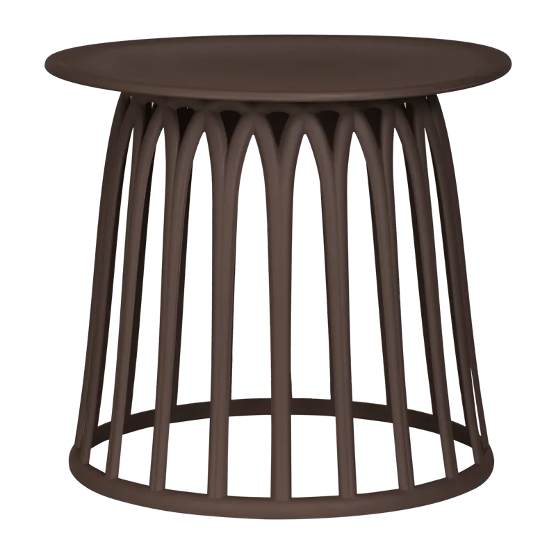 Soffbord Boy 50 cm Rund Utomhus, Lila/Brun